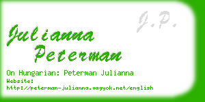 julianna peterman business card